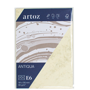 Antiqua emb. 5 cartes chamois