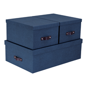 Nordiska Boxen blau 3er Set