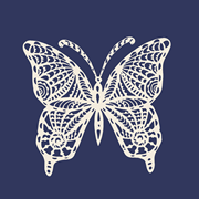 Laser cut, Schmetterling