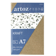 Kraft Pkg 5 Visitk. A7 kraft