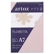 Floretta Pkg5 cart. A7 l.rose