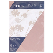 Floretta Pkg5 Karte A6 l.rose