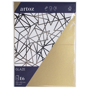 Glaze Pkg 5 Karten E6 gold shine