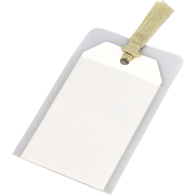 Hangtags en enveloppe, perga