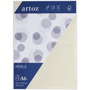 Perle Pkg 5 Karten A6 ivory