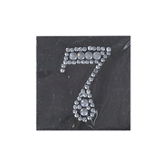 Strass Monogramm 7