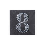 Strass Monogramm 8