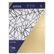 Glaze Pkg5 carte B6 gold shine